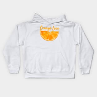 Orange Love Kids Hoodie